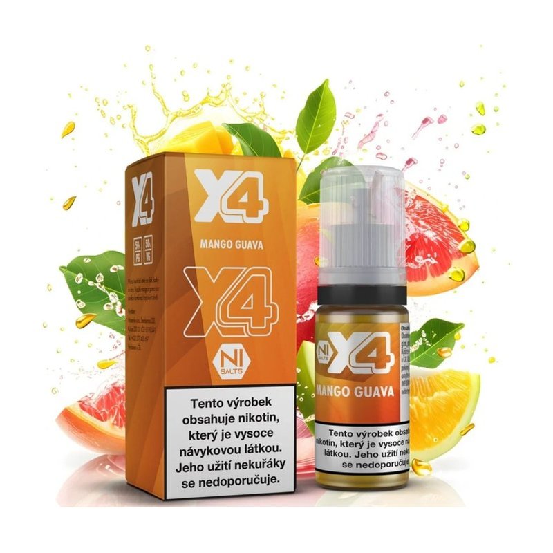 AI: Eliquid X4 Bar Juice Mango Guava 10ml - 20mg