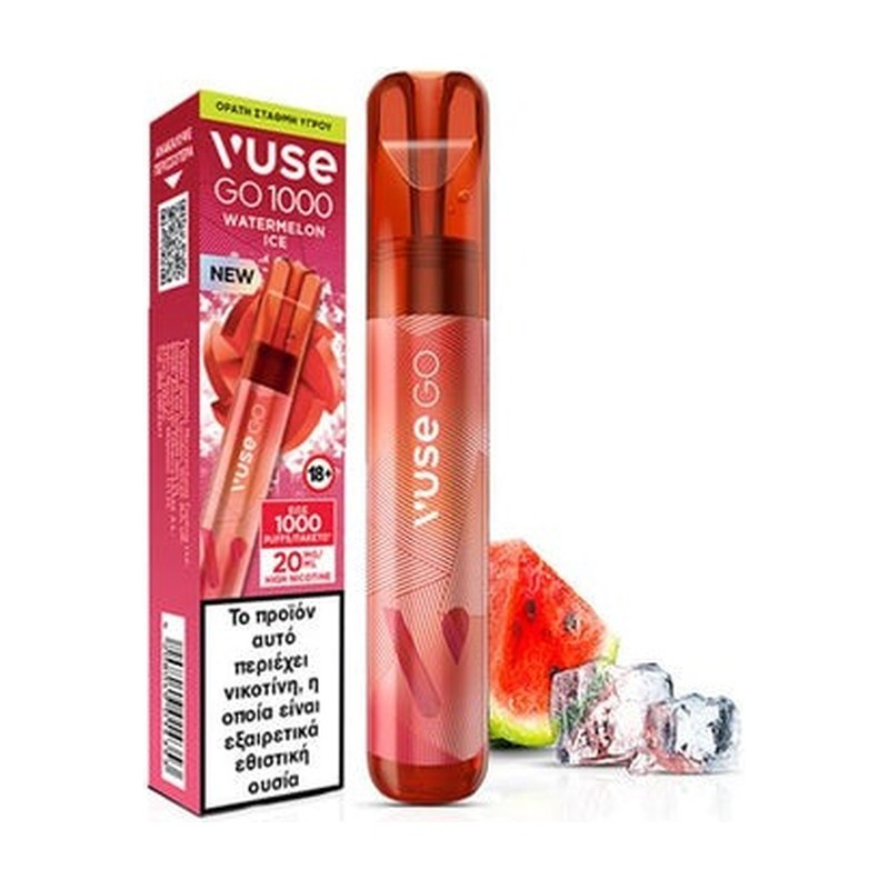 AI: Vuse Go 1000 Pen Watermelon Mint - 18mg