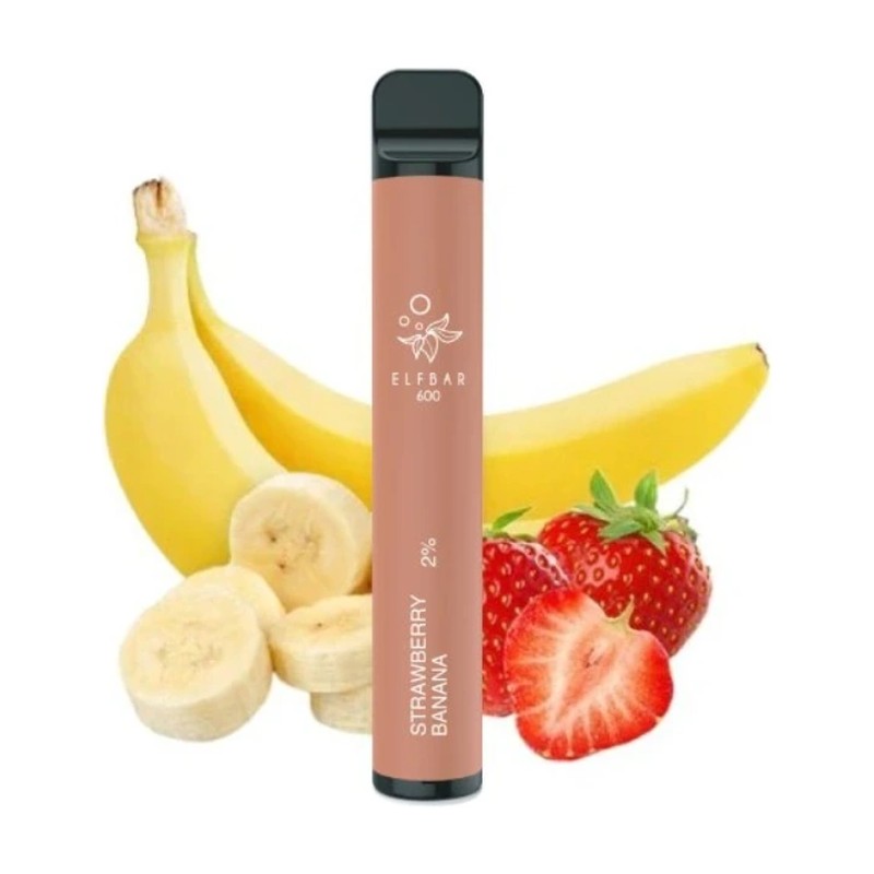 AI: Elf Bar 600 Strawberry Banana - 20mg