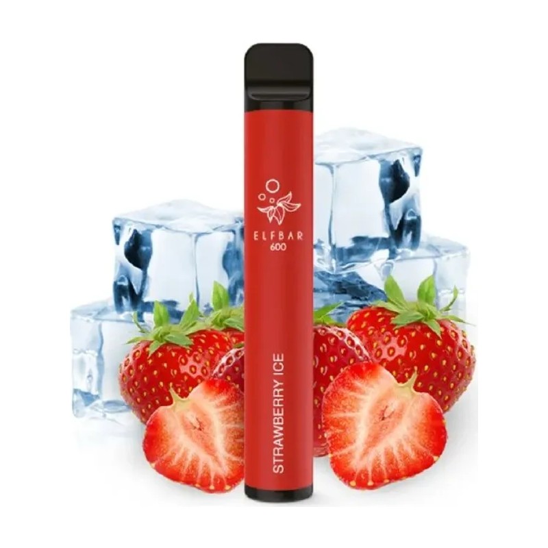 AI: Elf Bar 600 Strawberry Ice - 20mg