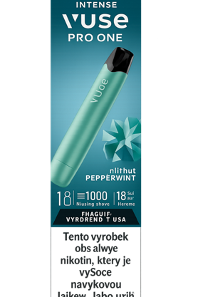 AI: Vuse Pro One Pod 1000 Kit Aqua Pepper. - 18mg