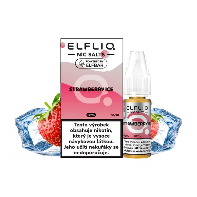AI: Eliquid Elfliq Nic Salt Strawberry Ice 10ml - 20mg