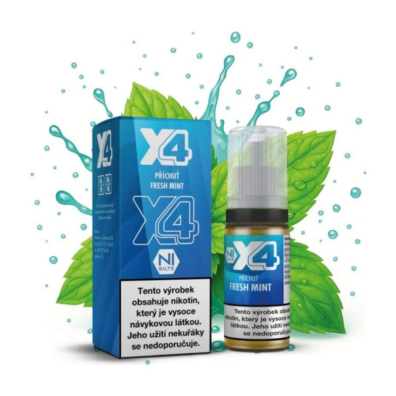 AI: Eliquid X4 Bar Juice Fresh Mint 10ml - 20mg