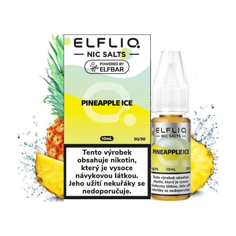 AI: Eliquid Elfliq Nic Salt Pineapple Ice 10ml - 20mg