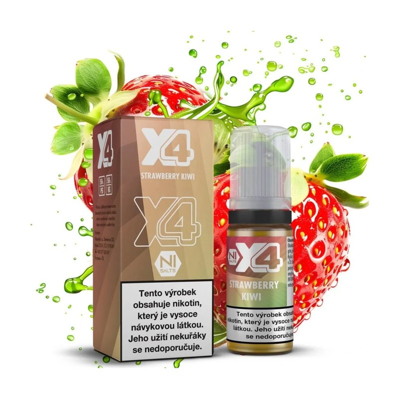 AI: Eliquid X4 Bar Juice Strawberry Kiwi 10ml - 20mg
