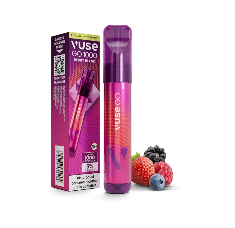 [VUSEGOBERBLE18] Vuse Go 1000 Pen Berry Blend - 18mg