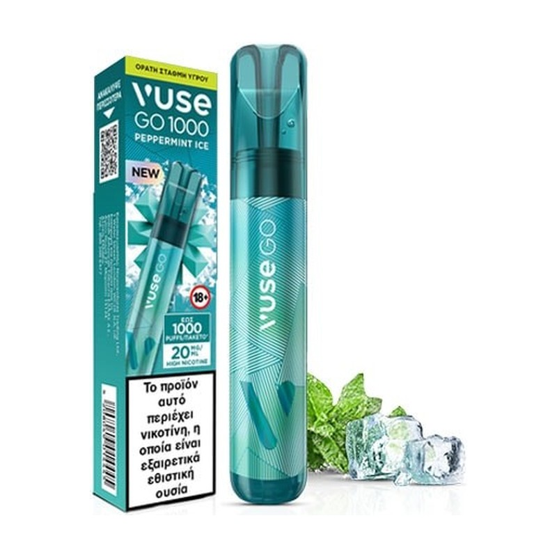 [VUSEGOPEP18] Vuse Go 1000 Pen Peppermint - 18mg