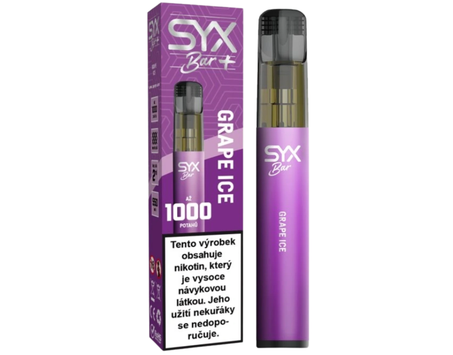 [SXBGRAICE16] Syx Bar 1000 Grape Ice - 16.5mg
