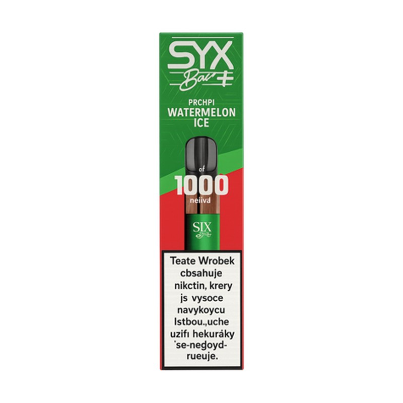 [SXBWATICE16] Syx Bar 1000 Watermelon Ice - 16.5mg