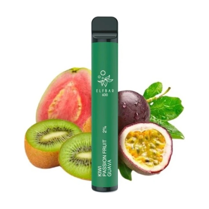 [EBKIWPASFRUGUA20] Elf Bar 600 Kiwi Passion Fruit Guava - 20mg