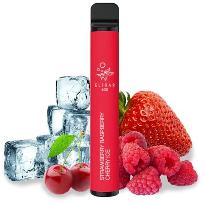 [EBSTRRASCHEICE20] Elf Bar 600 Strawberry Raspberry Cherry Ice - 20mg