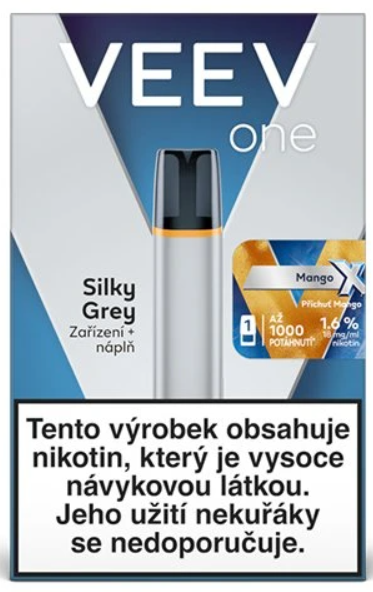 [VEEVONESILGREXMAN18] Veev One Starter Kit Silky Grey+X Mango - 18mg