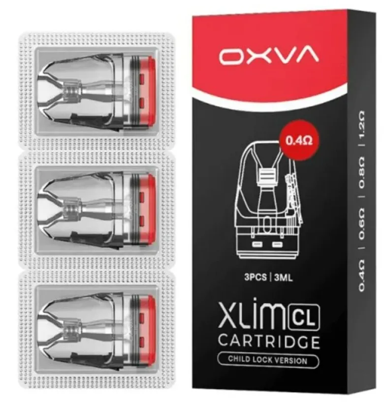 OXVA Xlim CL/V3 Pod Top Fill cartridge 0,4ohm 2ml 3Pack