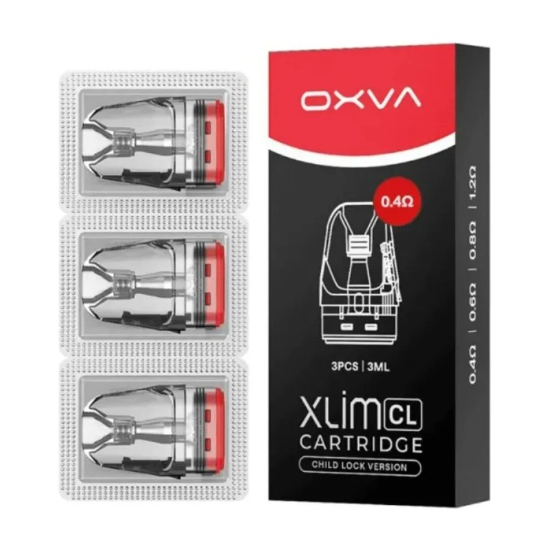 [OXVAXLIMCLV3CART04OHM3PK] OXVA Xlim CL/V3 Pod Top Fill cartridge 0,4ohm 2ml 3Pack