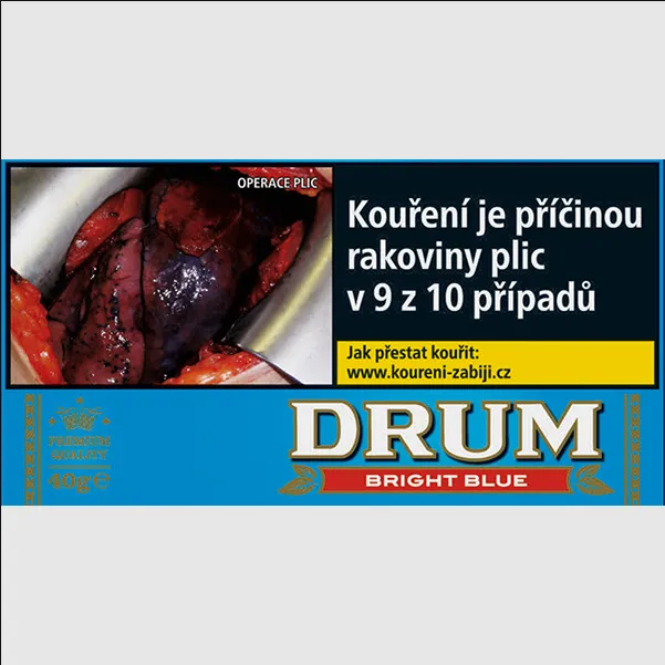 [DRUBRIBLU40G] Drum Bright Blue 40g - cigaretový tabák