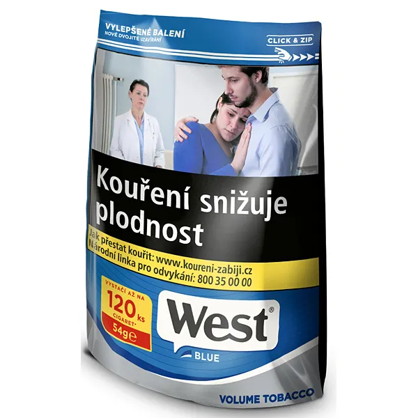 [WESBLU54G] West Blue 54g - cigaretový tabák
