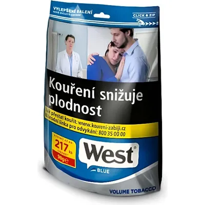 [WESBLU98G] West Blue 98g Dóza - cigaretový tabák