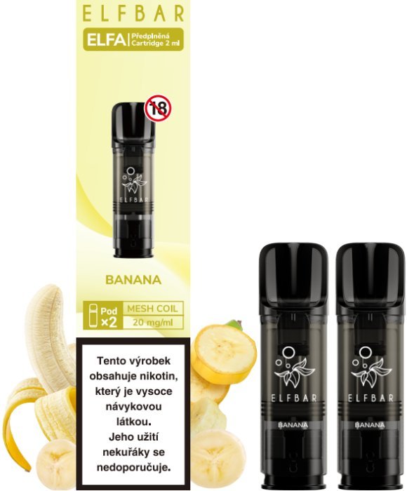 [ELFAPODBAN20] Elfa Pod Cartridge Banana 2x2ml - 20mg