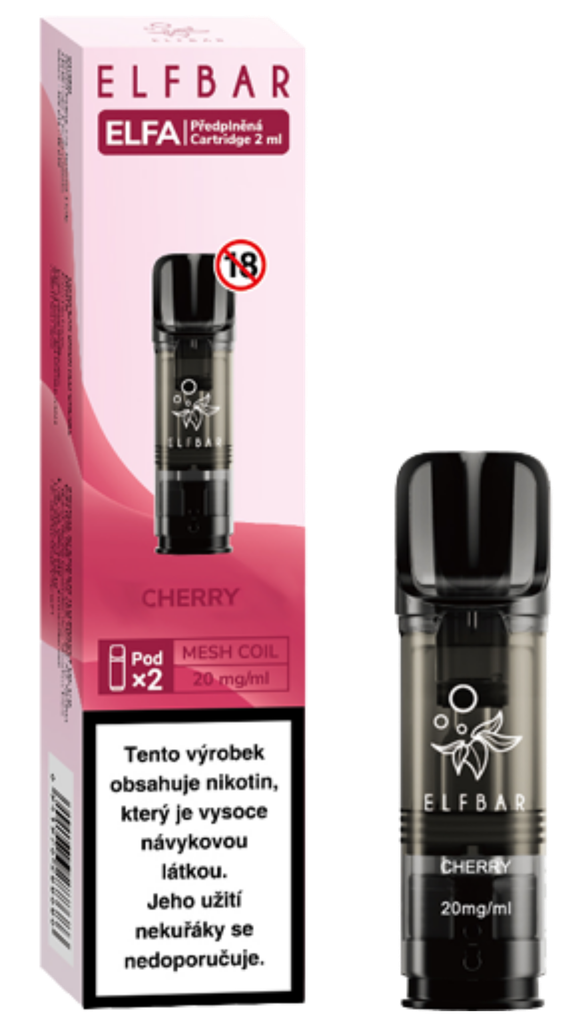 [ELFAPODCHE20] Elfa Pod Cartridge Cherry 2x2ml - 20mg