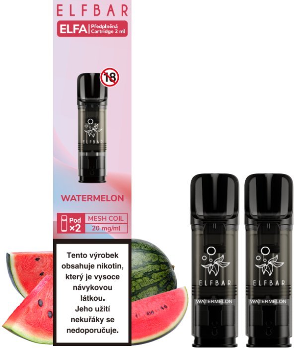 [ELFAPODWAT20] Elfa Pod Cartridge Watermelon 2x2ml - 20mg