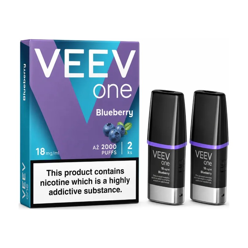 [VEEVONEBLU18] Veev One Náplň Blueberry 2ks - 18mg