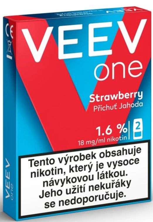 [VEEVONESTR18] Veev One Náplň Strawberry 2ks - 18mg