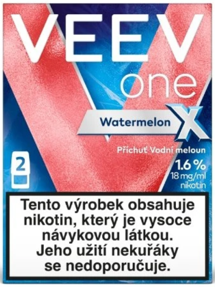 [VEEVONEXWAT18] Veev One X Náplň Watermelon 2ks - 18mg