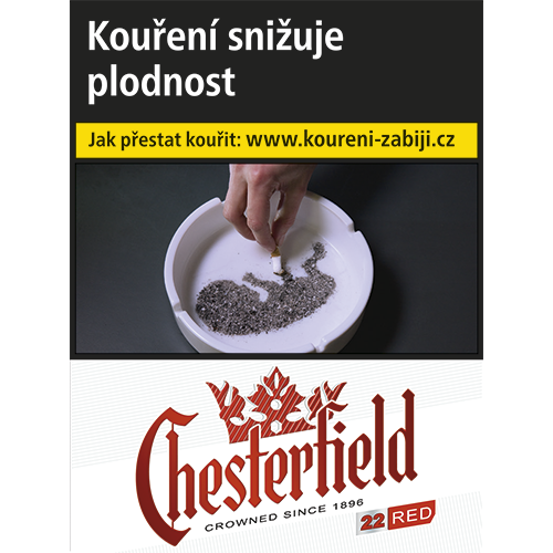 [CHEREDCRO22S172] Chesterfield Red (Crown) 22's 172.00 U