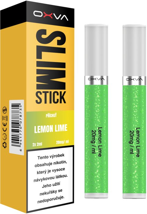 [OXVASLIMLEMLIM20] Oxva Slimstick Pod Cartridge Lemon Lime 2Pack - 20mg