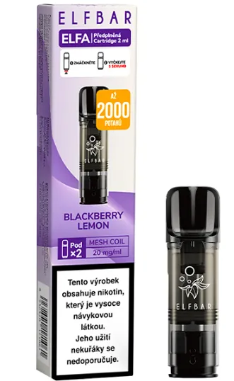 Elfa Pod Cartridge Blackberry Lemon 2x2ml - 20mg