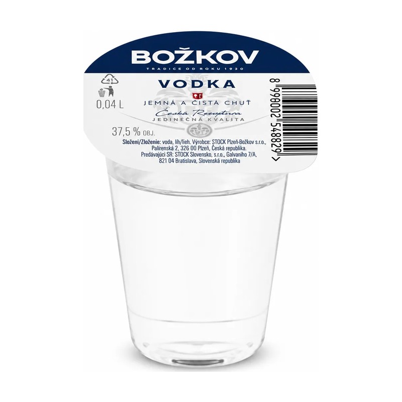 [BOZVOD375004] Božkov Vodka 37.5% 0.04l