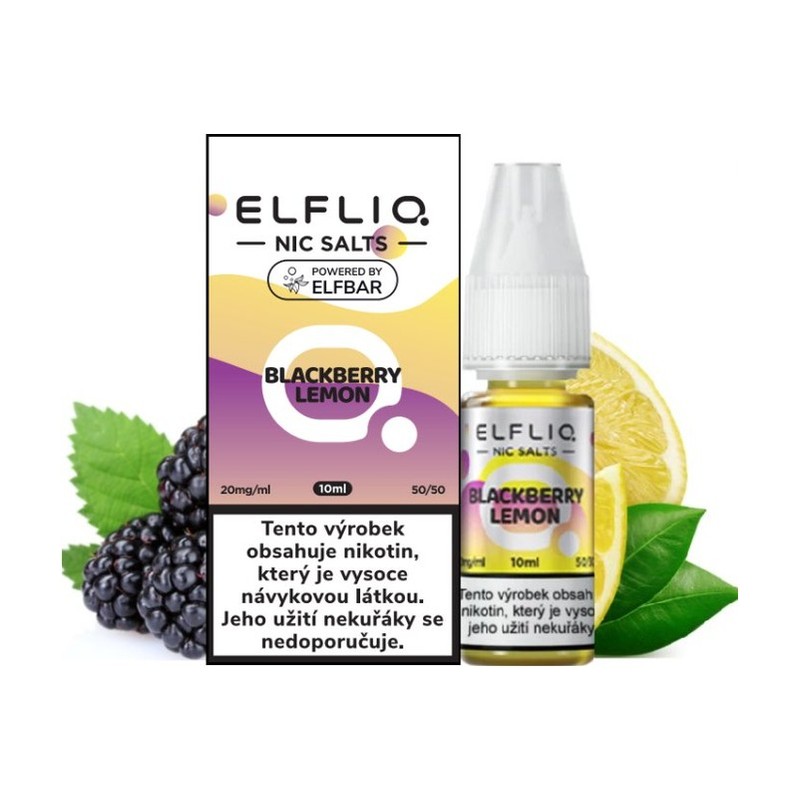 [ELFBLALEM20] Eliquid Elfliq Nic Salt Blackberry Lemon 10ml - 20mg