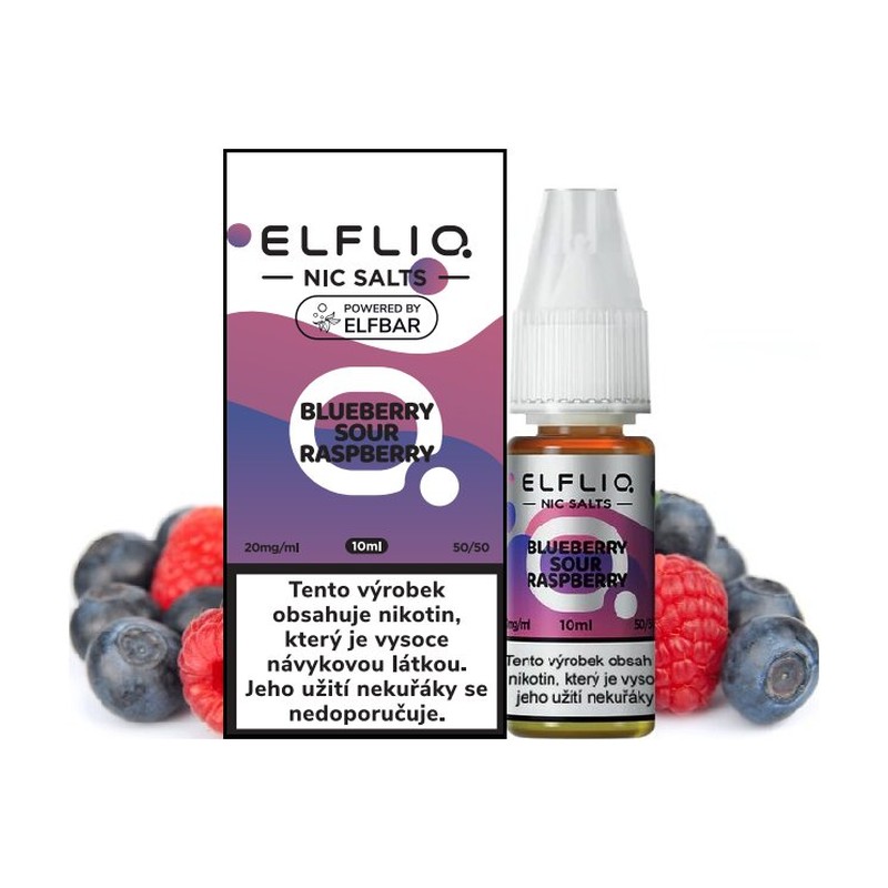 [ELFBLUSOURAS20] Eliquid Elfliq Nic Salt Blueberry Sour Raspberry 10ml - 20mg