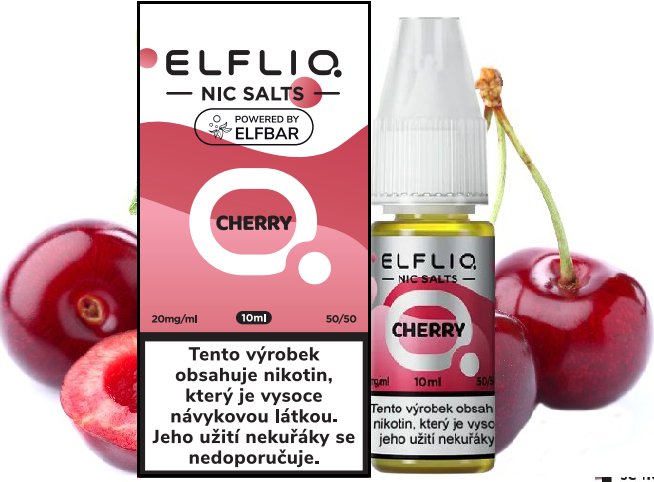 [ELFCHE20] Eliquid Elfliq Nic Salt Cherry 10ml - 20mg