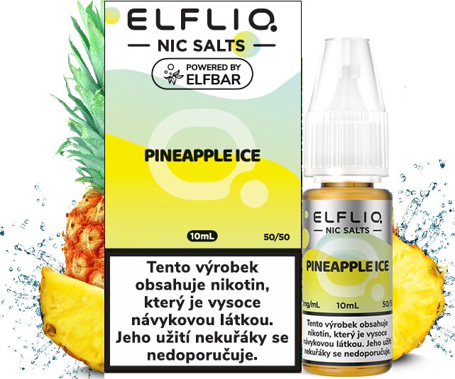 [ELFPINICE20] Eliquid Elfliq Nic Salt Pineapple Ice 10ml - 20mg
