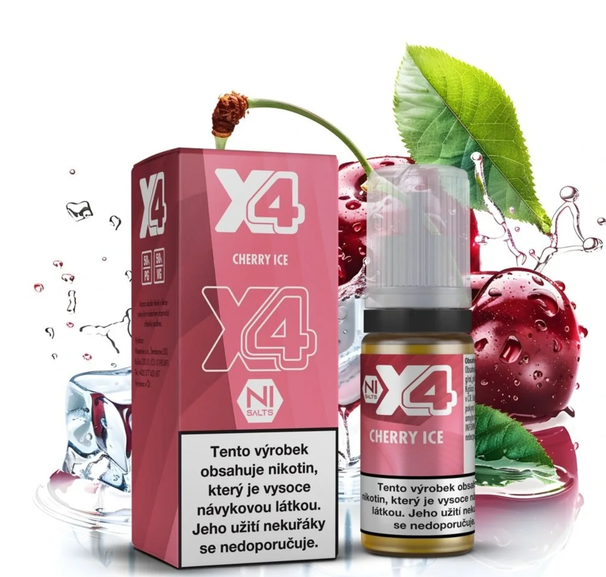Eliquid X4 Bar Juice Cherry Ice 10ml - 20mg
