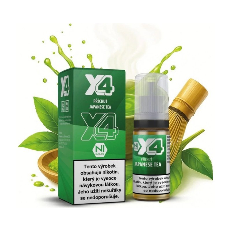 [X4JAPTEA20] Eliquid X4 Bar Juice Japanese Tea 10ml - 20mg