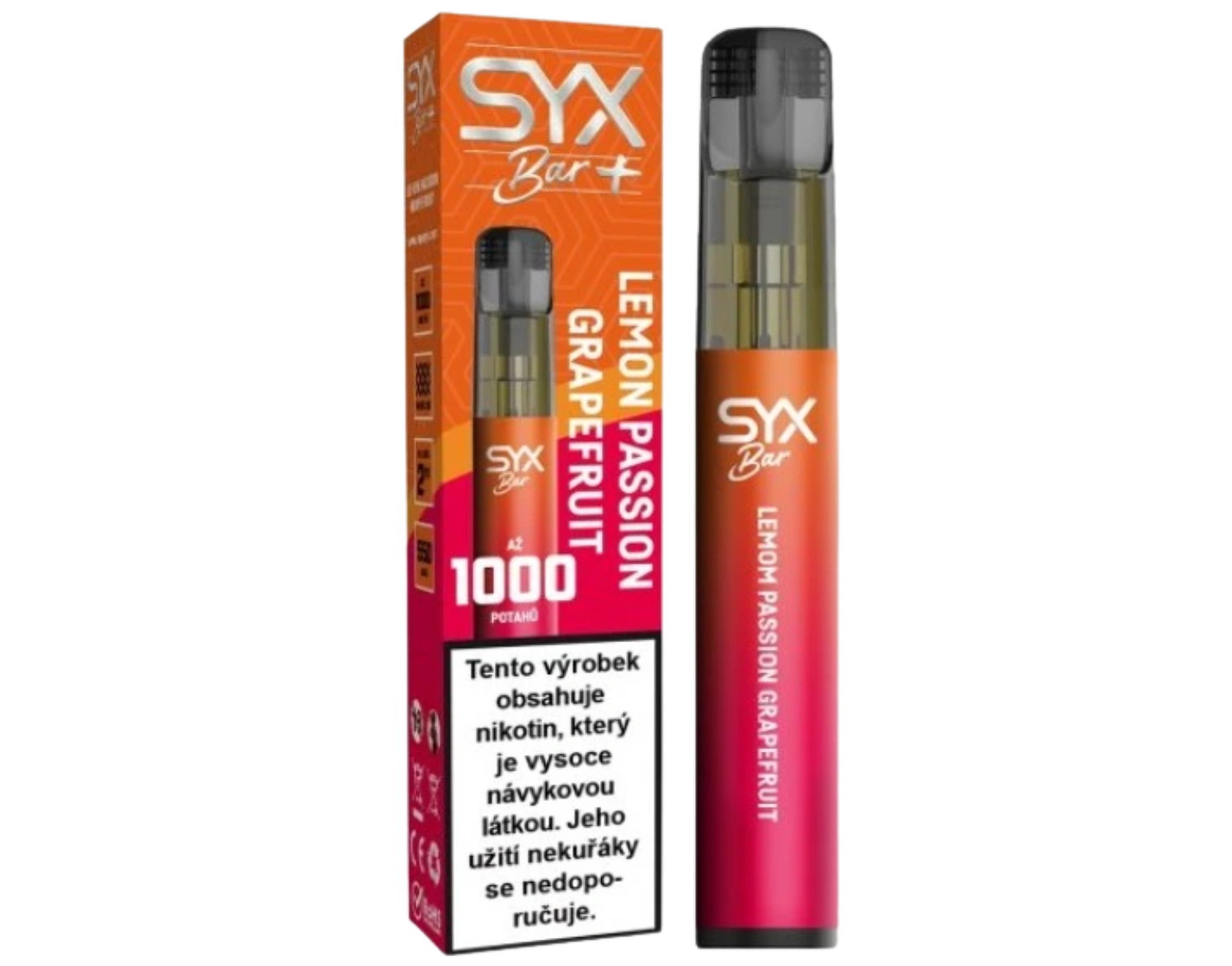 Syx Bar 1000 Lemon Pass. Grape. - 16.5mg