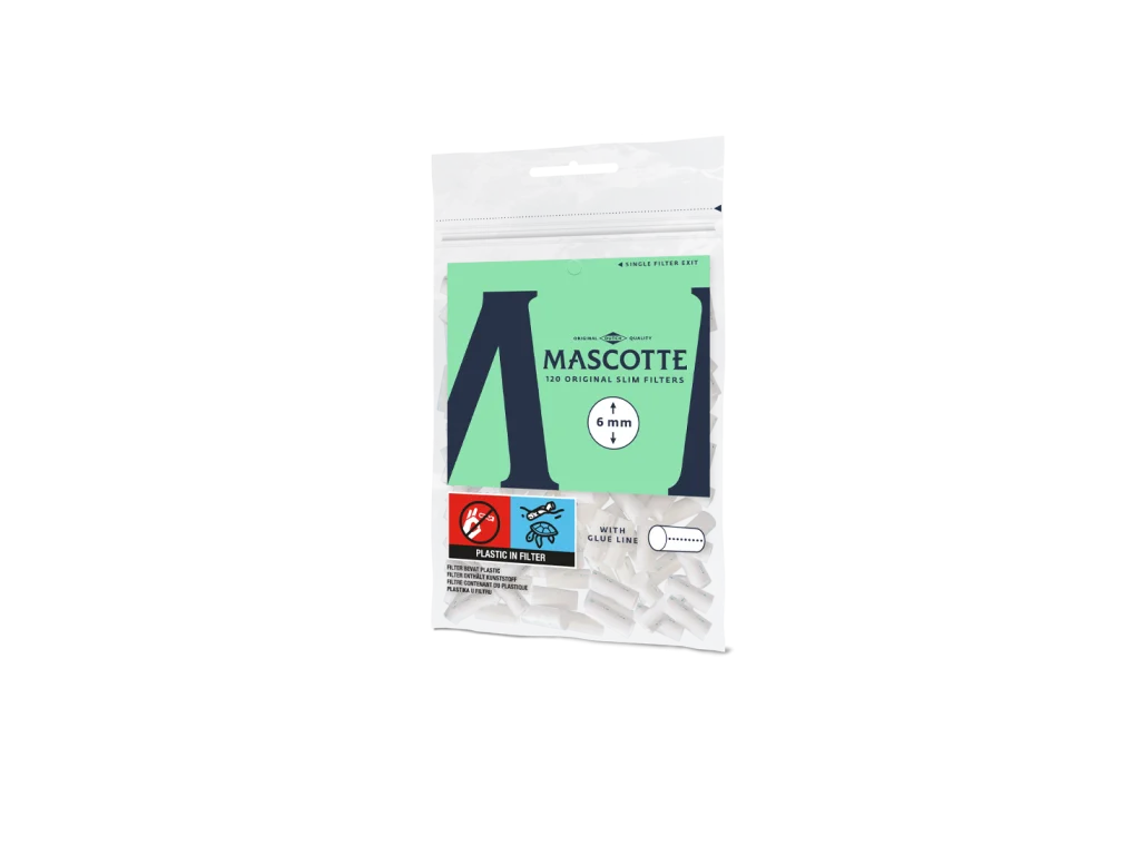 Filtr CIG. Mascotte Slim 6mm - 120cm + 20ks